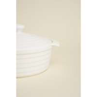 Кастрюля из жаропрочной керамики Доляна &laquo;Бруно&raquo;, 1,57 л, 24,5&times;21,5&times;8 см, цвет белый