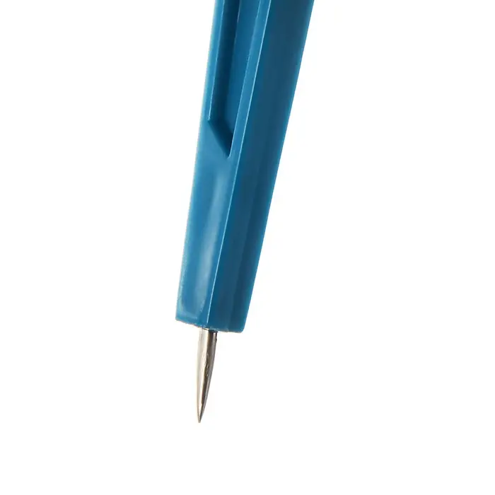 Циркуль пластиковый 120 мм с механическим карандашом, в ПВХ, с грифелями, МИКС