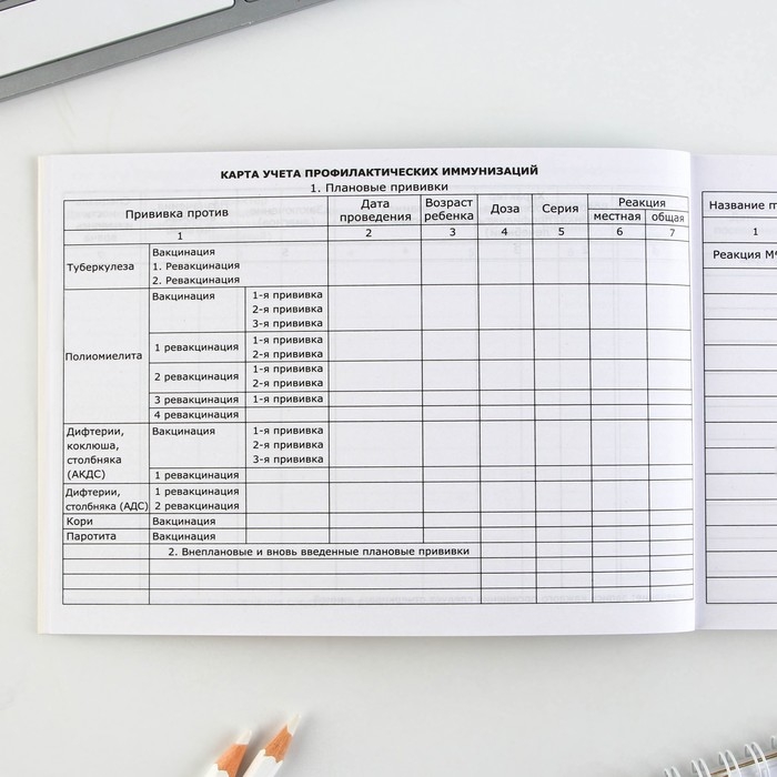 Медицинская карта ребенка Форма №112/у "Розовый коллаж", 80 листов