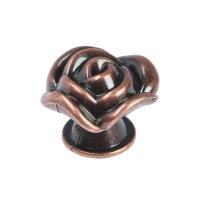 Ручка-кнопка CAPPIO Rose 01, цвет медь, 8 шт.