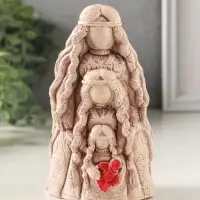 Фигурка гипс &laquo;Оберег Родовница&raquo;, 12 см, эффект состаривания, слоновая кость