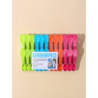 Прищепки бельевые Доляна &laquo;Ложки&raquo;, 8,2&times;1,7&times;3,5 см, 24 шт