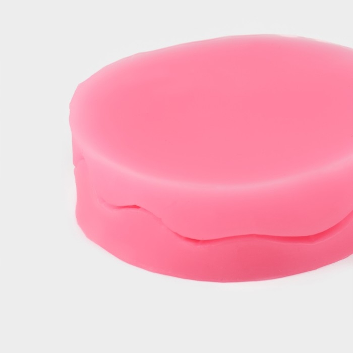 Молд &laquo;Лист герани&raquo;, силикон, 2 предмета, 7,5&times;7 см, цвет МИКС