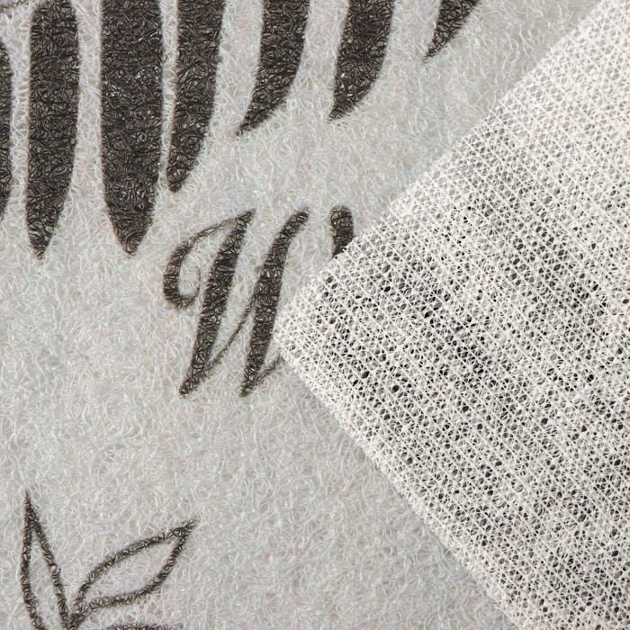 Коврик придверный Доляна Welcome home, 38&times;58 см, цвет серый