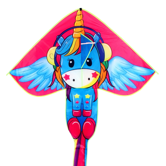 Воздушный змей &laquo;Единорожек&raquo;, цвета МИКС