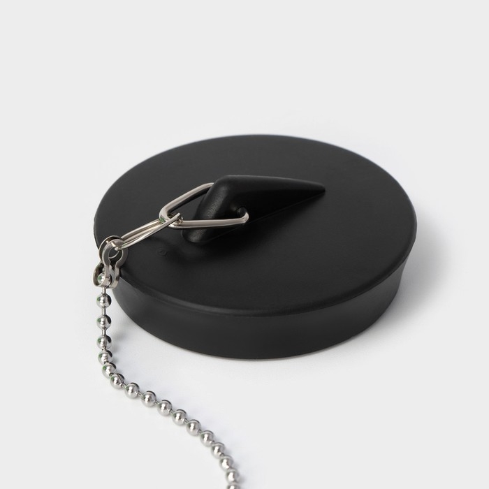 Пробка для ванны с игрушкой Доляна &laquo;Лягушка&raquo;, (диаметр верха 5,1 см, низа 4,6 см), цепочка 40 см