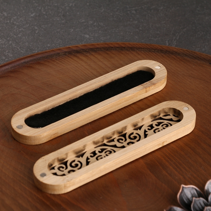 Набор благовоний с подставкой "Орнамент", чёрной