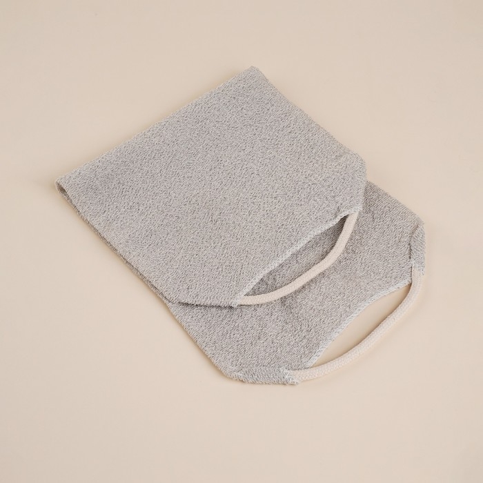 Мочалка - лента массажная SL Home &laquo;Ортика&raquo;, хлопок, 48&times;21 см, цвет бежевый