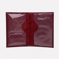 Обложка для паспорта, цвет бордовый