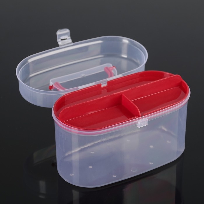 Органайзер для хранения со вставкой, 15&times;7,5&times;10 см, цвет МИКС