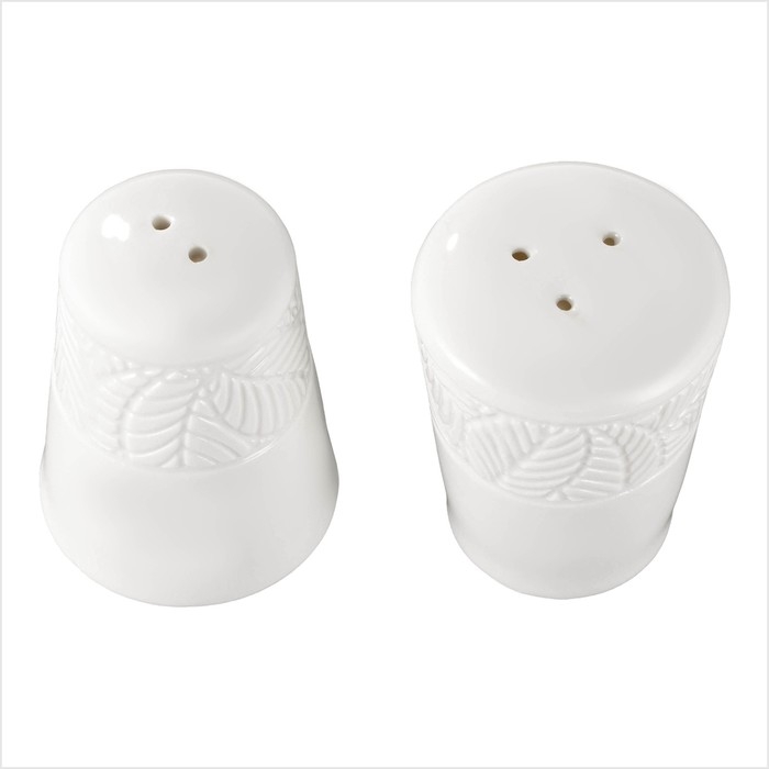 Набор для специй фарфоровый Magistro Сrotone, 2 предмета: солонка, перечница, 90 мл, 6&times;7,5 см, цвет белый