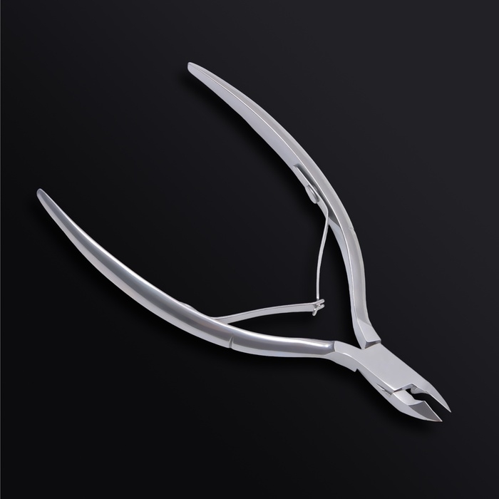 Кусачки маникюрные для кутикулы &laquo;Premium&raquo;, двойная пружина, 11,5 см, длина лезвия - 8 мм, цвет серебристый