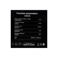 Портативная колонка l59, 5 Вт, 500 мАч, BT5.0, подсветка, чёрная