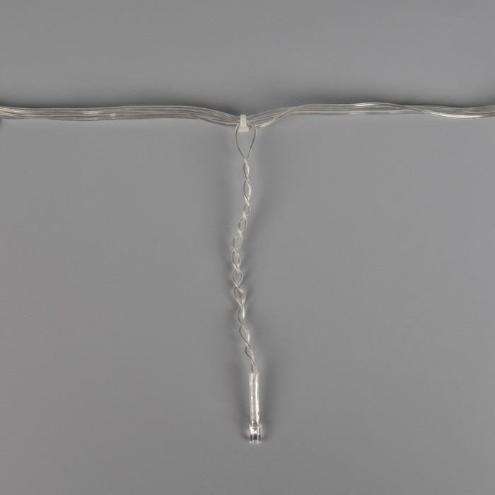 Гирлянда &laquo;Бахрома&raquo; 1.8 &times; 0.5 м, IP20, прозрачная нить, 48 LED, свечение мульти, 8 режимов, 220 В