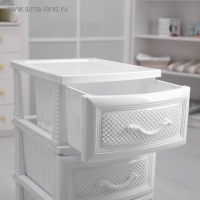 Комод 3-х секционный &laquo;Дельфин&raquo;, белый