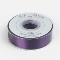 Лента атласная двухсторонняя №476 25мм*25&plusmn;1м виноградный TR