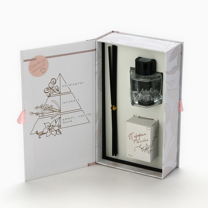 Диффузор ароматический палочки, ароматизатор для дома для дома 50 мл. и машины 10 мл. &laquo;Аромадиффузор: Be happy&raquo;, аромат лаванда.