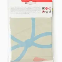 Воздушный шар фольгированный 39" "Мишка с кексиком" кремовый сатин