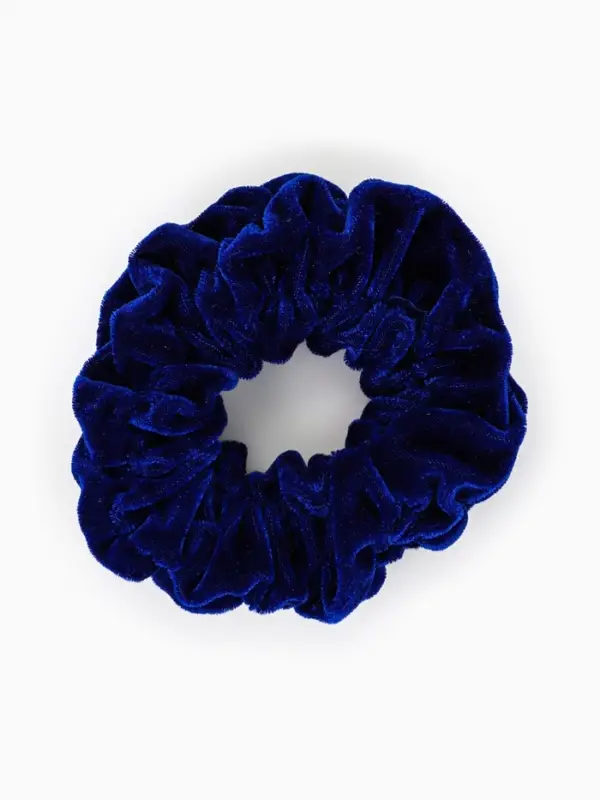 Резинка для волос &laquo;Орбита&raquo;, джемма бархат, 10 см, синяя
