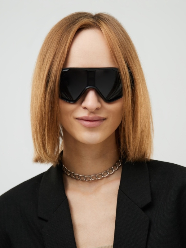 Очки солнцезащитные спортивные, uv 400, ширина 16.6 см, дужка 13.2 см, высота 6.1 см