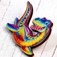 Деревянный значок &laquo;Плезиозавр&raquo;