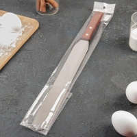 Кондитерская лопатка - палетка, прямая, 43 см, рабочая часть 30 см, цвет коричневый