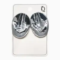 Серьги пластик &laquo;Зерно&raquo; кофейное, цвет серебро