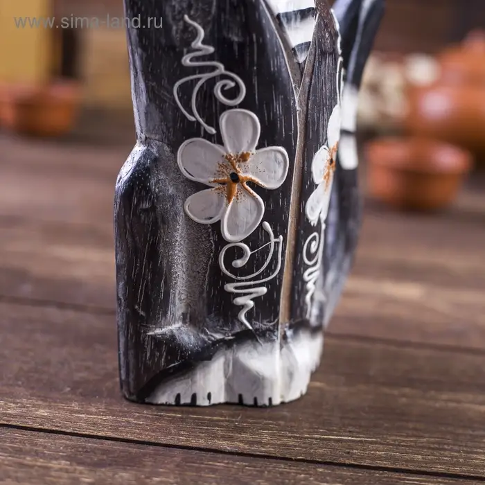 Сувенирный набор дерево "Кошки коричневые" (15,20,25) 15х8х25 см