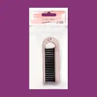 Расчёска массажная, складная, с зеркалом, 3 &times; 10 см, цвет МИКС