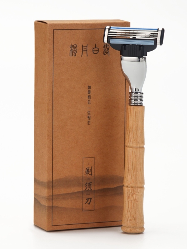 Бамбуковая бритва совместима с Gillette Mach3