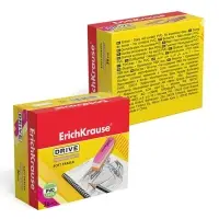 Ластик ErichKrause Drive (New), 57 х 15 х 13 мм, мягкий, гипоаллергенный, микс