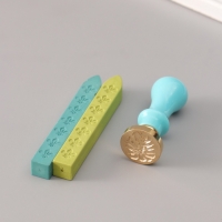 Сургучный набор "Монстера" печать, ручка, сургуч 12,5х10х3,6 см