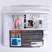 Сетка антимоскитная для дверей, 100 &times; 210 см, на магнитах, цвет белый