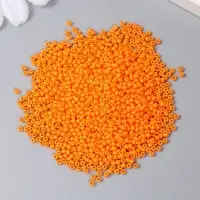 Бисер стекло 12/0 "Тыквенный" 15 гр