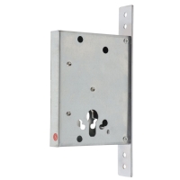 Корпус замка LOCKLAND для металлических дверей, без цилиндрового механизма, хром