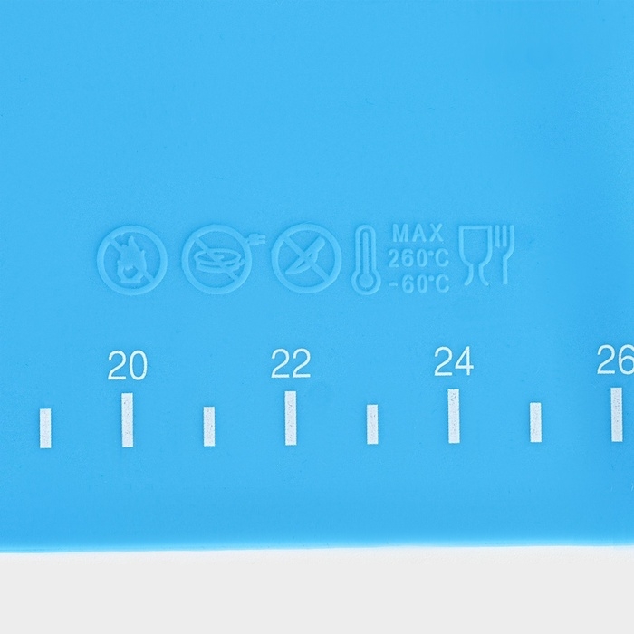 Коврик для выпечки с разметкой Доляна &laquo;Эрме&raquo;, силикон, 64,5&times;45 см, цвет МИКС