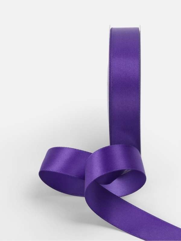 Лента атласная двухсторонняя №0470 20мм*25&plusmn;1м фиолетовый TR