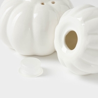 Набор для специй на деревянной подставке BellaTenero &laquo;Витамины&raquo;, 2 предмета: солонка 60 мл, перечница, 60 мл, цвет белый