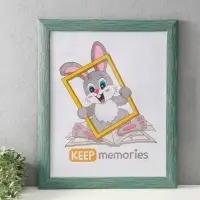 Фоторамка для фото 40х50 см "Luxe Elegance" пластик, морской, (пластик экран)