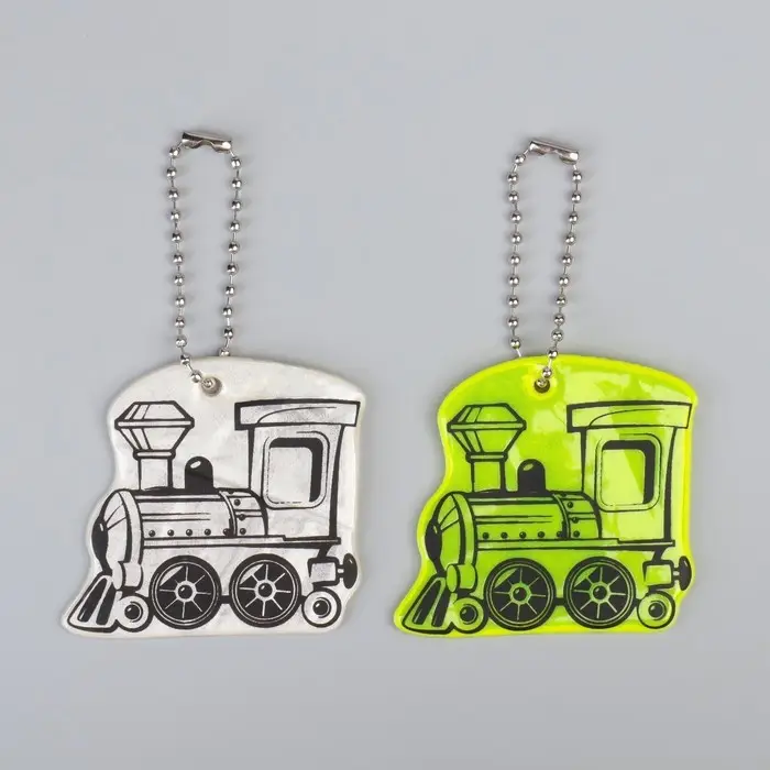 Светоотражающий элемент &laquo;Паровоз&raquo;, двусторонний, 4.9&times;5.5 см, МИКС