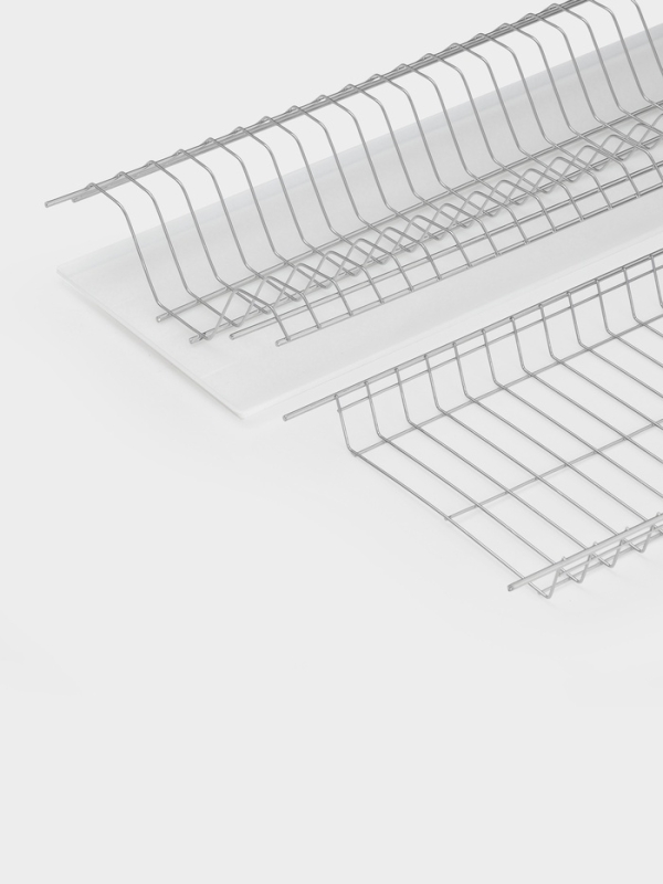 Сушилка для посуды с поддоном для шкафа 80 см, 76.5&times;25.6 см, хром