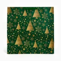 Подарочный пакет &laquo;Новогодний&raquo;, зелёный 40 &times; 40 &times; 40 см