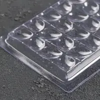 Форма для шоколада &laquo;Лепестки&raquo;, пластик, 20.5&times;10&times;1 см, прозрачная