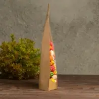 Пакет Zip-lock Крафт с прозрачной стенкой 18 Х 26 + 4 см