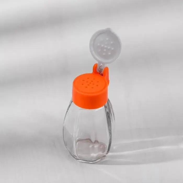 Солонка стеклянная &laquo;Яркая&raquo;, 30 мл, 3,5&times;7 см, цвет МИКС