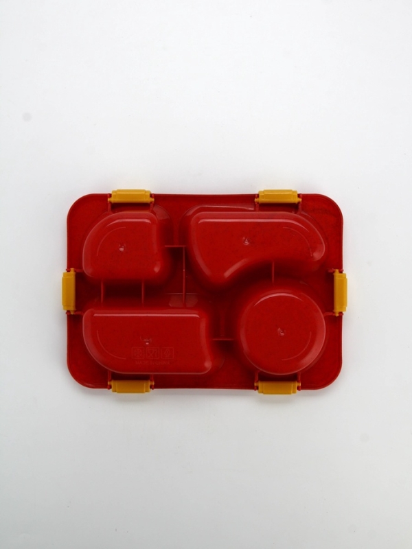 Ланч - бокс с 4 секциями &laquo;Единорог&raquo;, 23 х 17 х 5,5 см, розовый