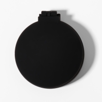 Расчёска массажная &laquo;Классика&raquo;, складная, с зеркалом, 7&times;2.5 см, матовая, чёрная