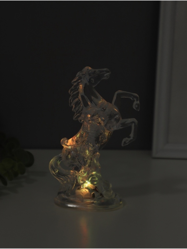 Ночник свеча "Конь" LED RGB 3xAG13 5х8х15см