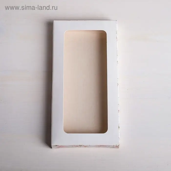 Коробка для шоколада, кондитерская упаковка, &laquo;Нежность&raquo;, с окном, 17.3 х 8.8 х 1.5 см