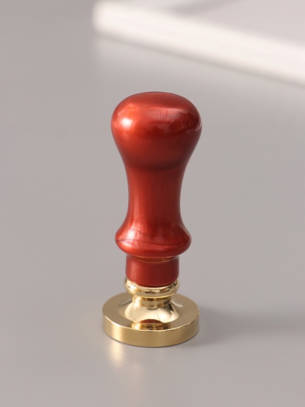 Печать для сургуча с пластиковой ручкой "Буква R на вензеле" 2,5х2,5х6,5 см